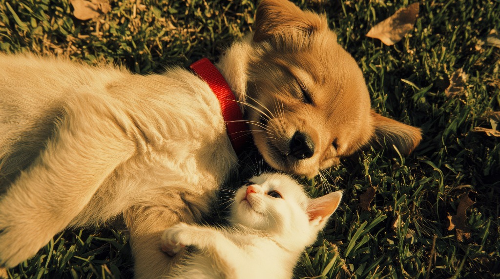 Puppies and Kittens Best Friends